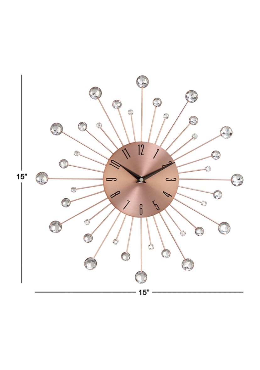 Glam Metal Wall Clock
