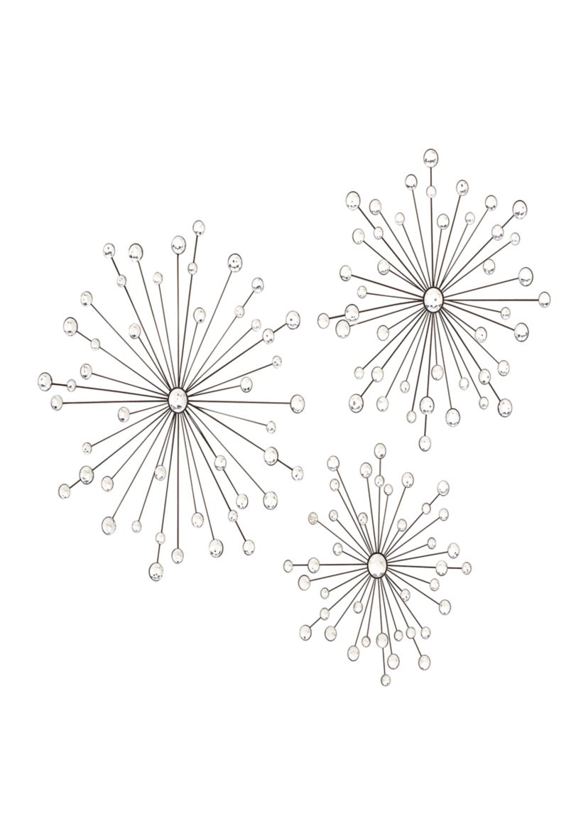 Glam Metal Wall Decor - Set of 3