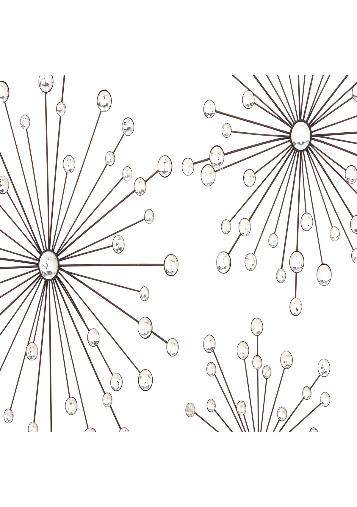 Glam Metal Wall Decor - Set of 3