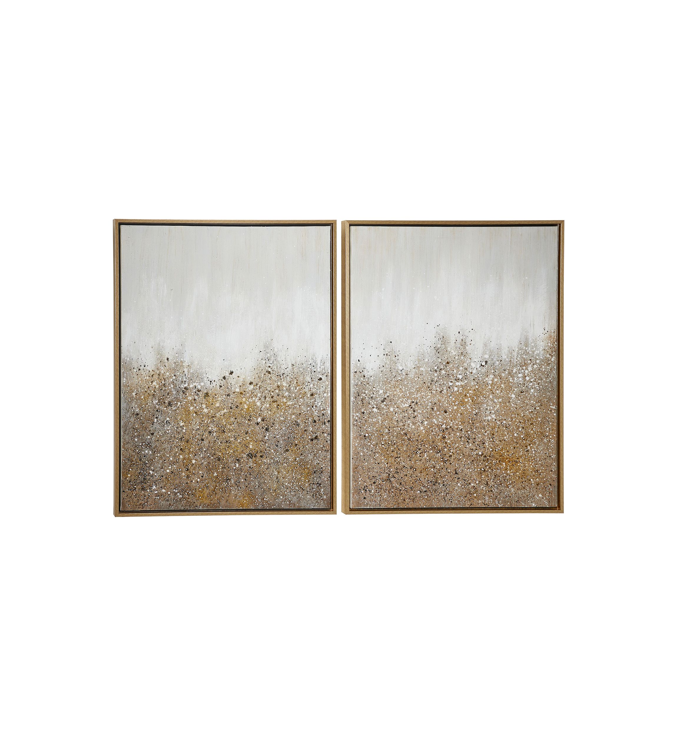 Contemporary Canvas Framed Wall Art - Set of 2