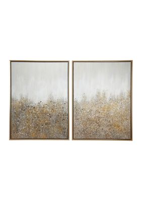 Contemporary Canvas Framed Wall Art - Set of 2