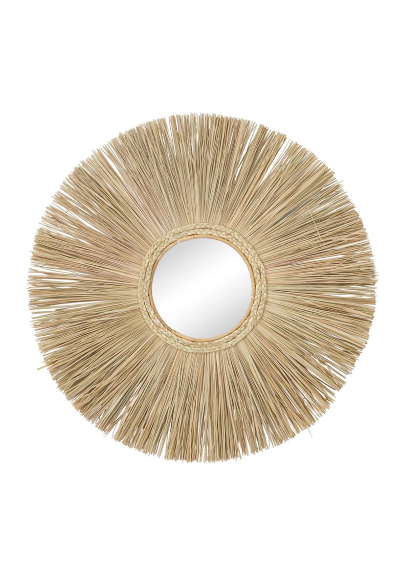 Bohemian Wood Wall Mirror