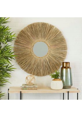 Bohemian Wood Wall Mirror