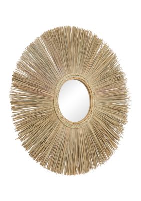 Bohemian Wood Wall Mirror