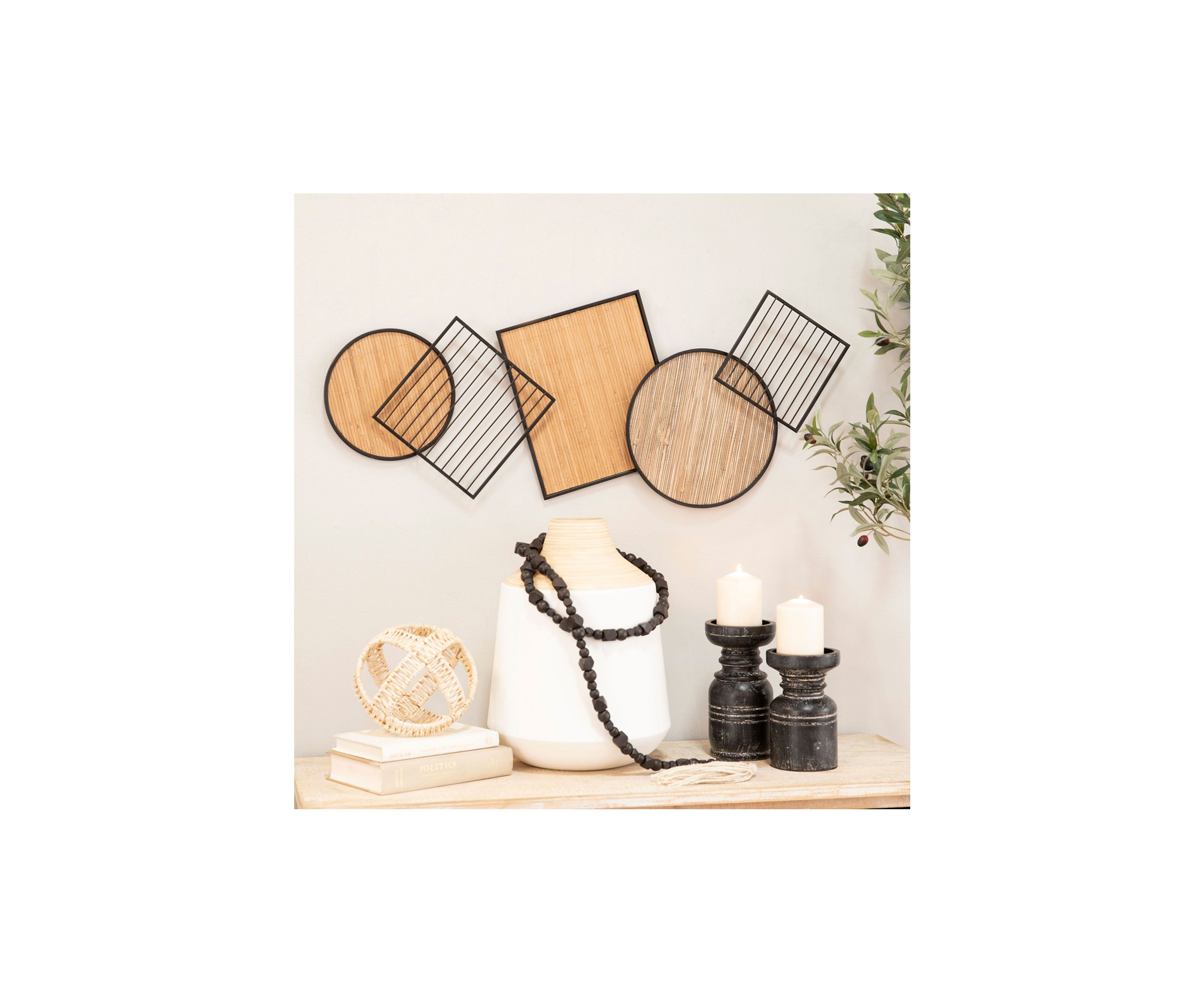 Modern Bamboo Wall Decor