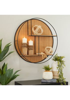 Modern Bamboo Wall Shelf