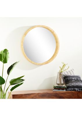 Contemporary Wood Wall Mirror