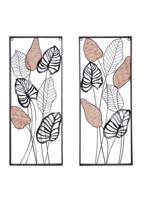 Contemporary Metal Wall Decor - Set of 2