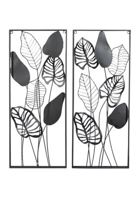 Contemporary Metal Wall Decor - Set of 2