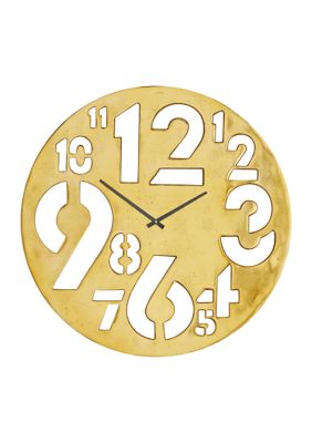 Contemporary Aluminum Wall Clock