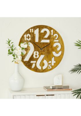 Contemporary Aluminum Wall Clock