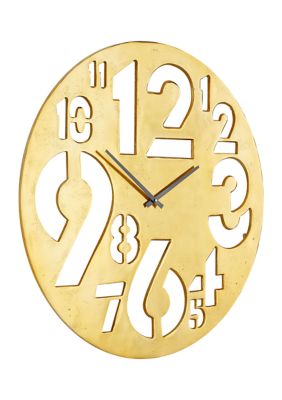 Contemporary Aluminum Wall Clock