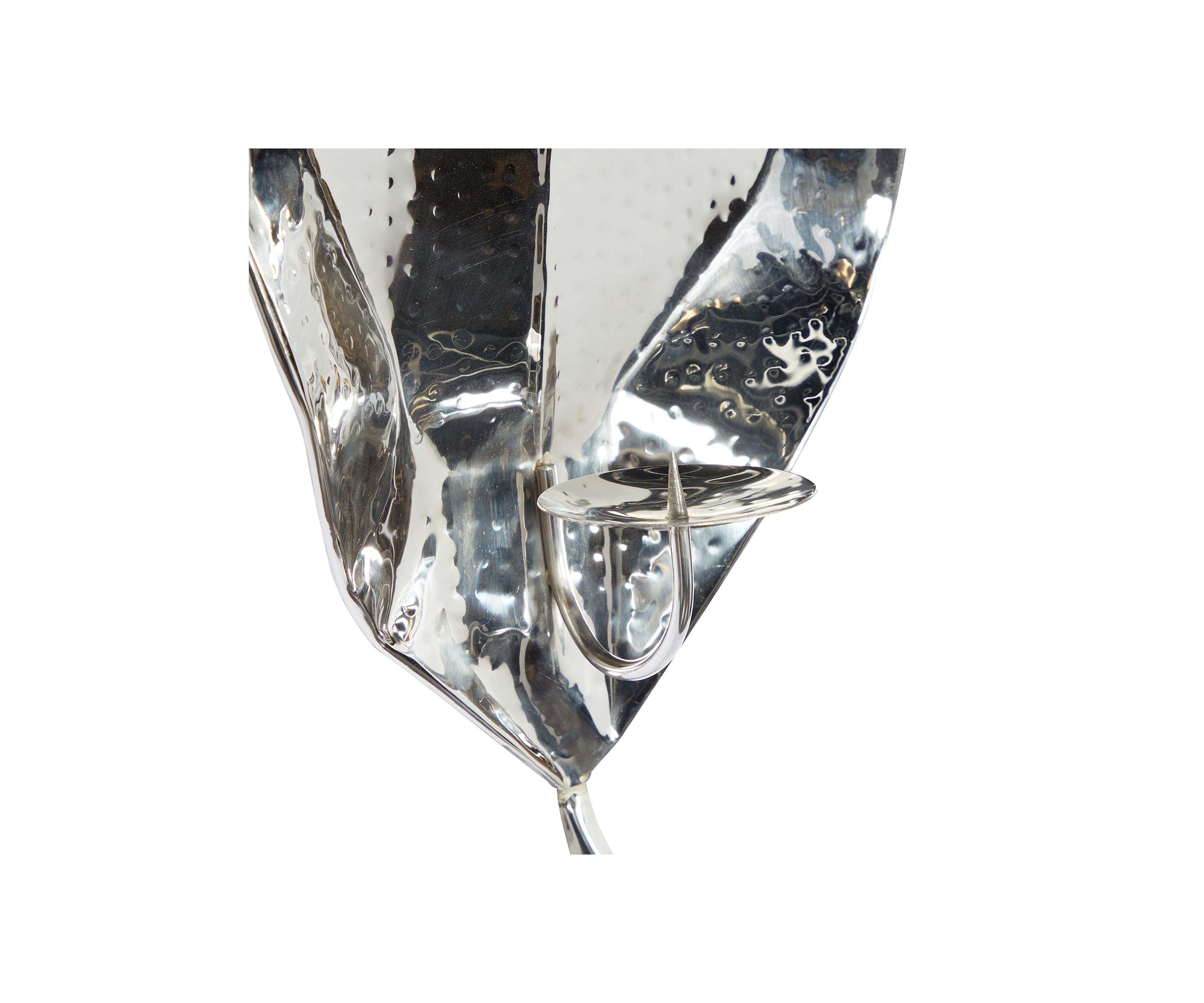 Contemporary Stainless Steel Metal Wall Sconce