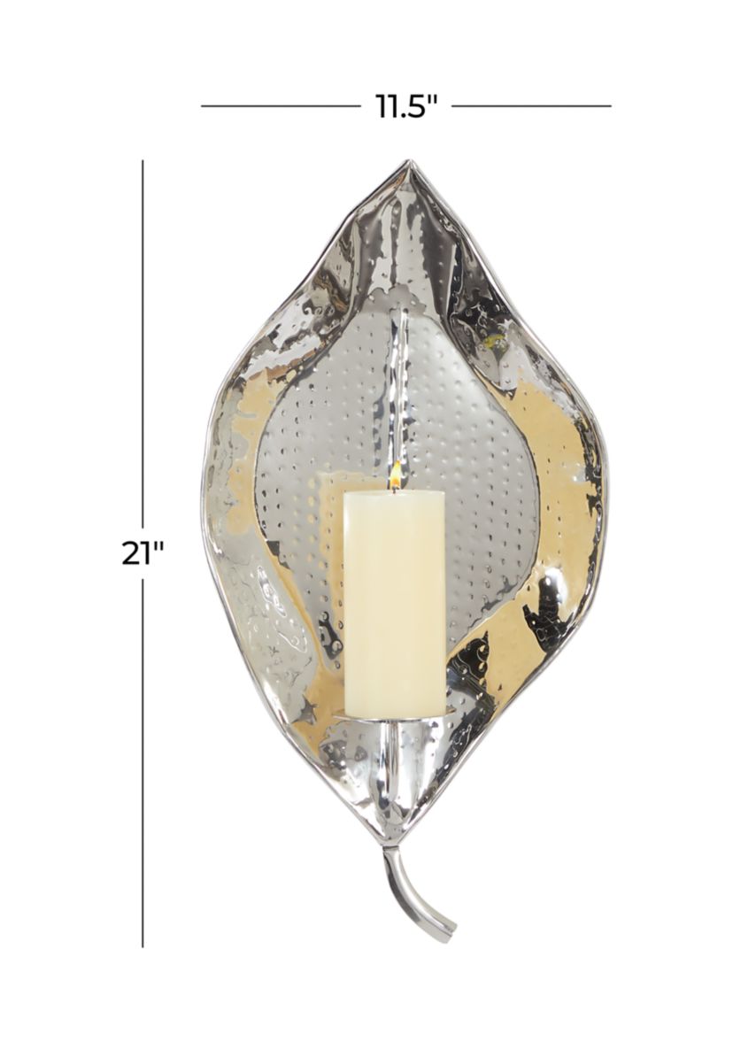 Contemporary Stainless Steel Metal Wall Sconce