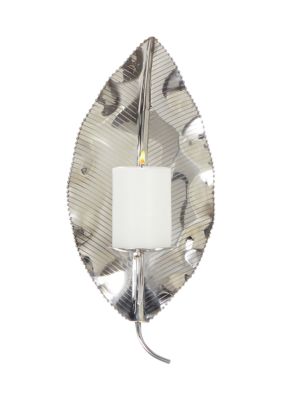 Monroe Lane Contemporary Stainless Steel Wall Sconce, Silver