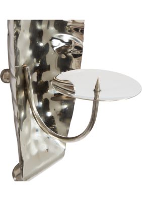 Contemporary Stainless Steel Metal Wall Sconce - Set of 2