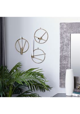 Modern Stainless Steel Wall Sconce - Set of 3
