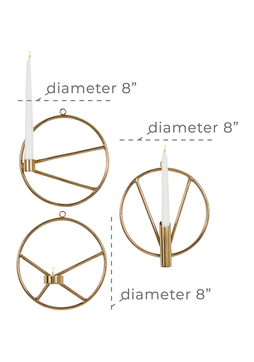Modern Stainless Steel Wall Sconce - Set of 3