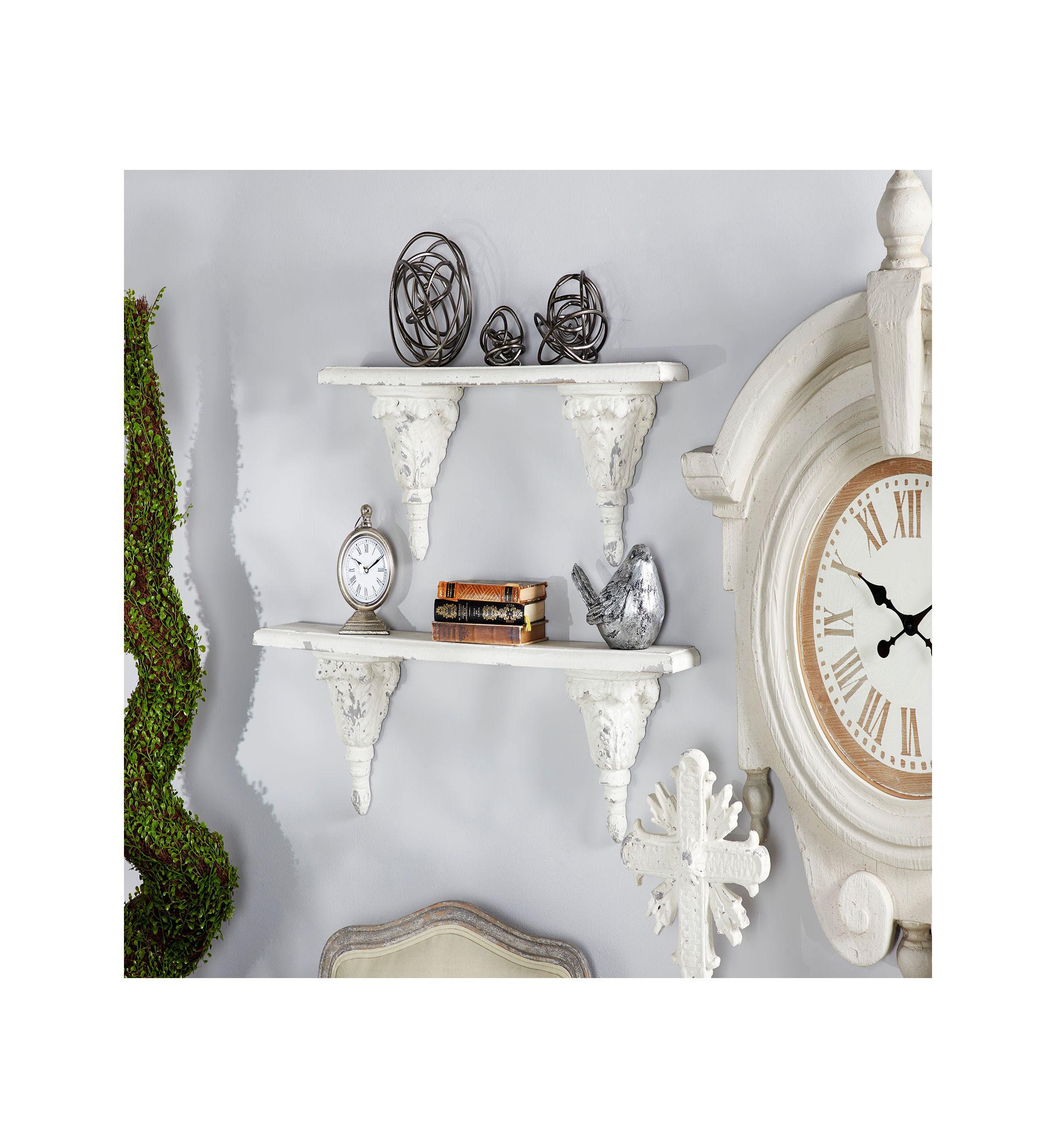 Wood Vintage Wall Shelf