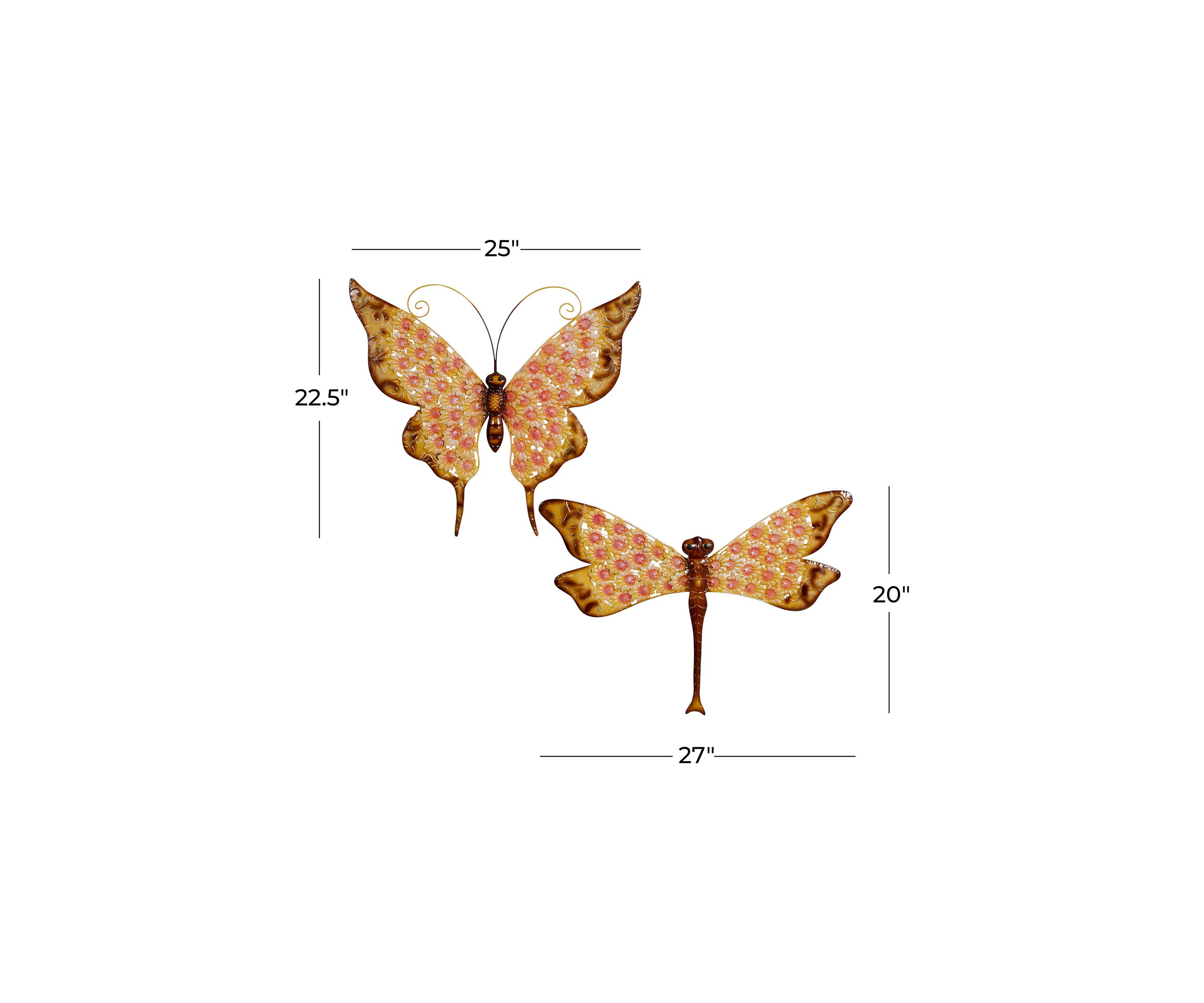 Farmhouse Metal Wall Decor - Set of 2