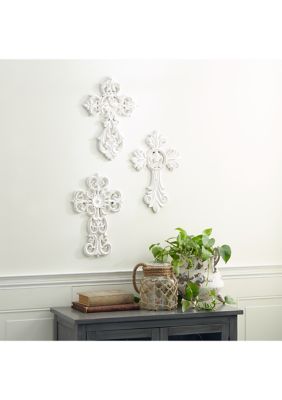 Traditional Wooden Wall Decor - Set of 3