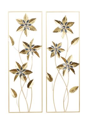 Contemporary Metal Wall Decor - Set of 2