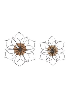 Traditional Metal Wall Decor - Set of 2