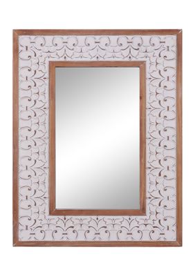 Wood Farmhouse Wall Mirror