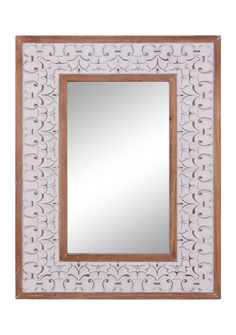 Wood Farmhouse Wall Mirror