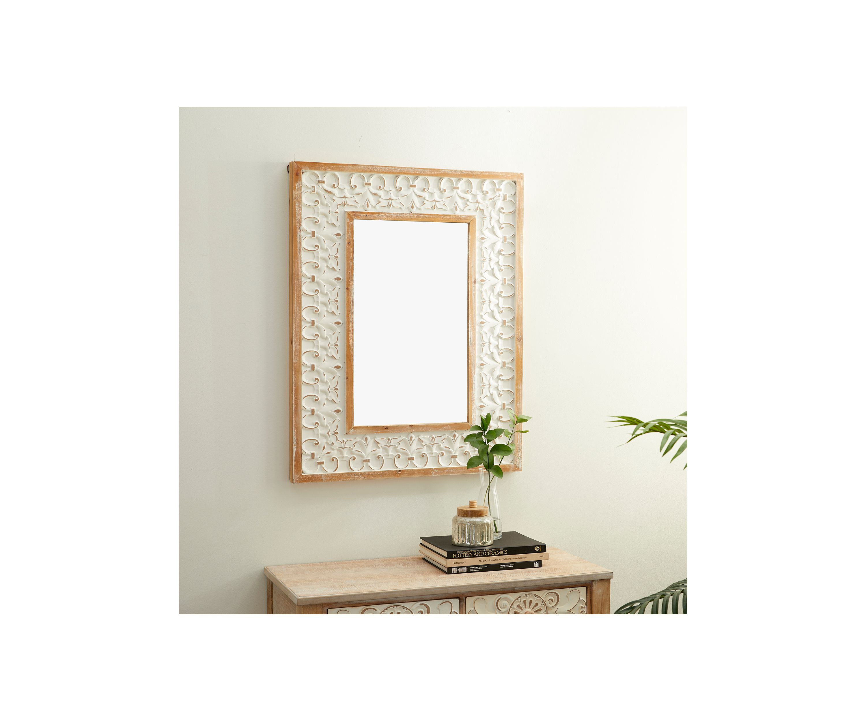 Wood Farmhouse Wall Mirror