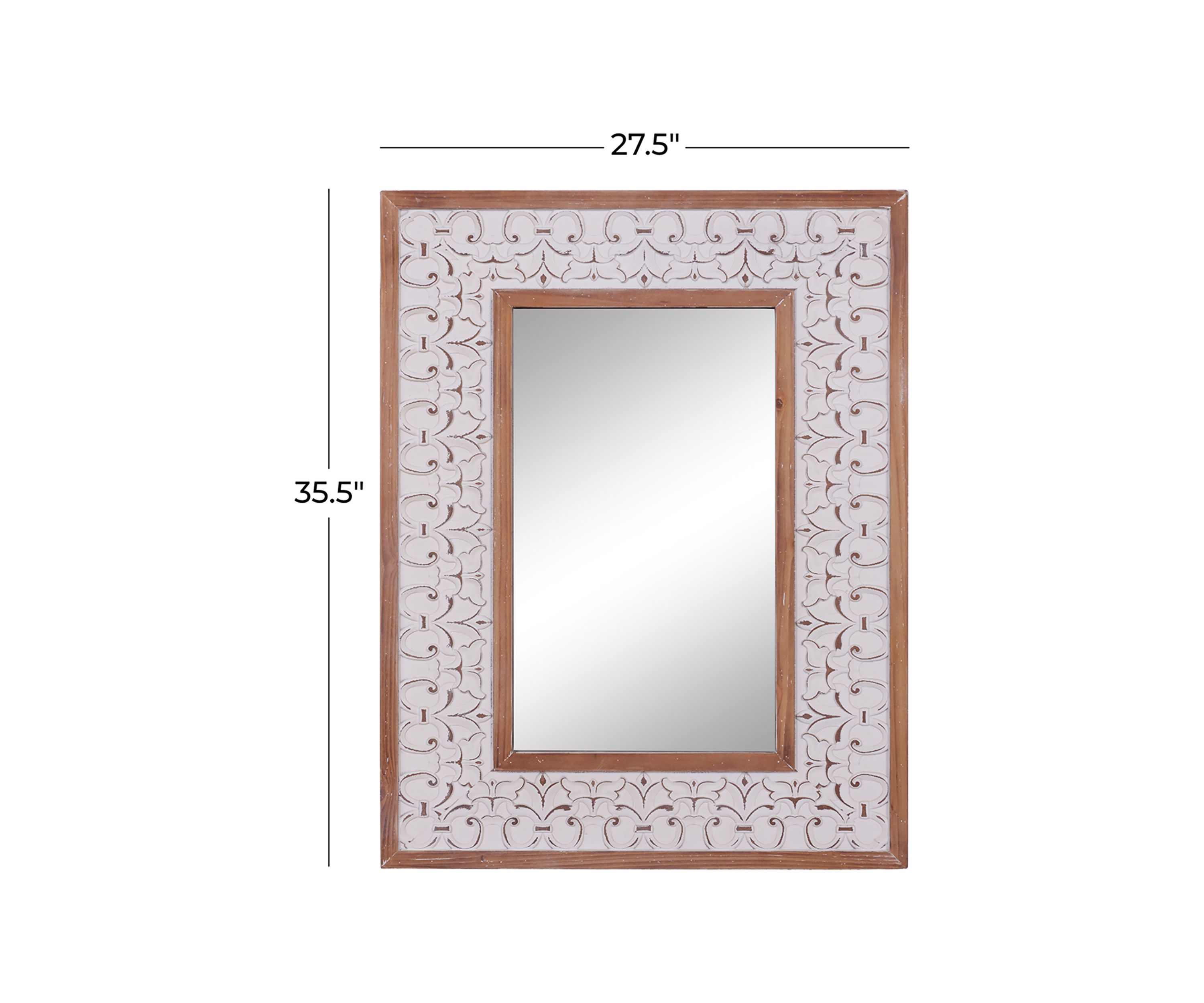 Wood Farmhouse Wall Mirror