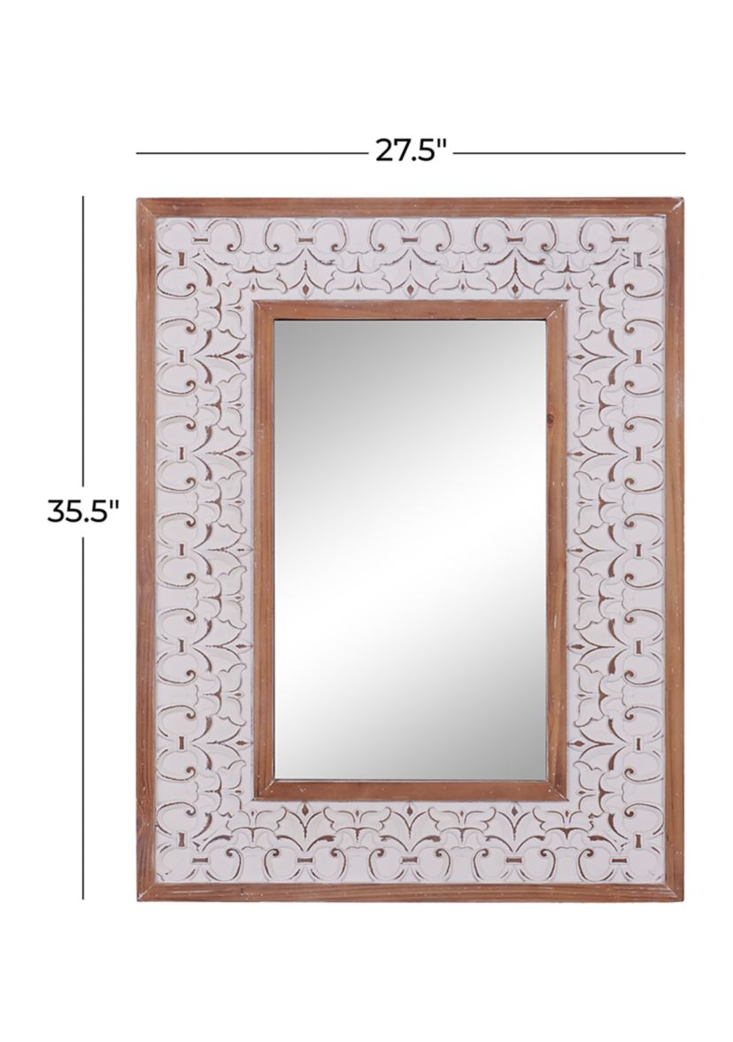 Wood Farmhouse Wall Mirror