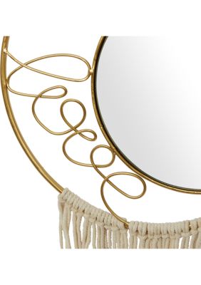 Contemporary Metal Wall Mirror - Set of 2