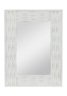 Contemporary Wooden Wall Mirror