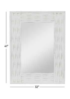 Contemporary Wooden Wall Mirror