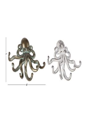 Coastal Metal Wall Hook - Set of 2