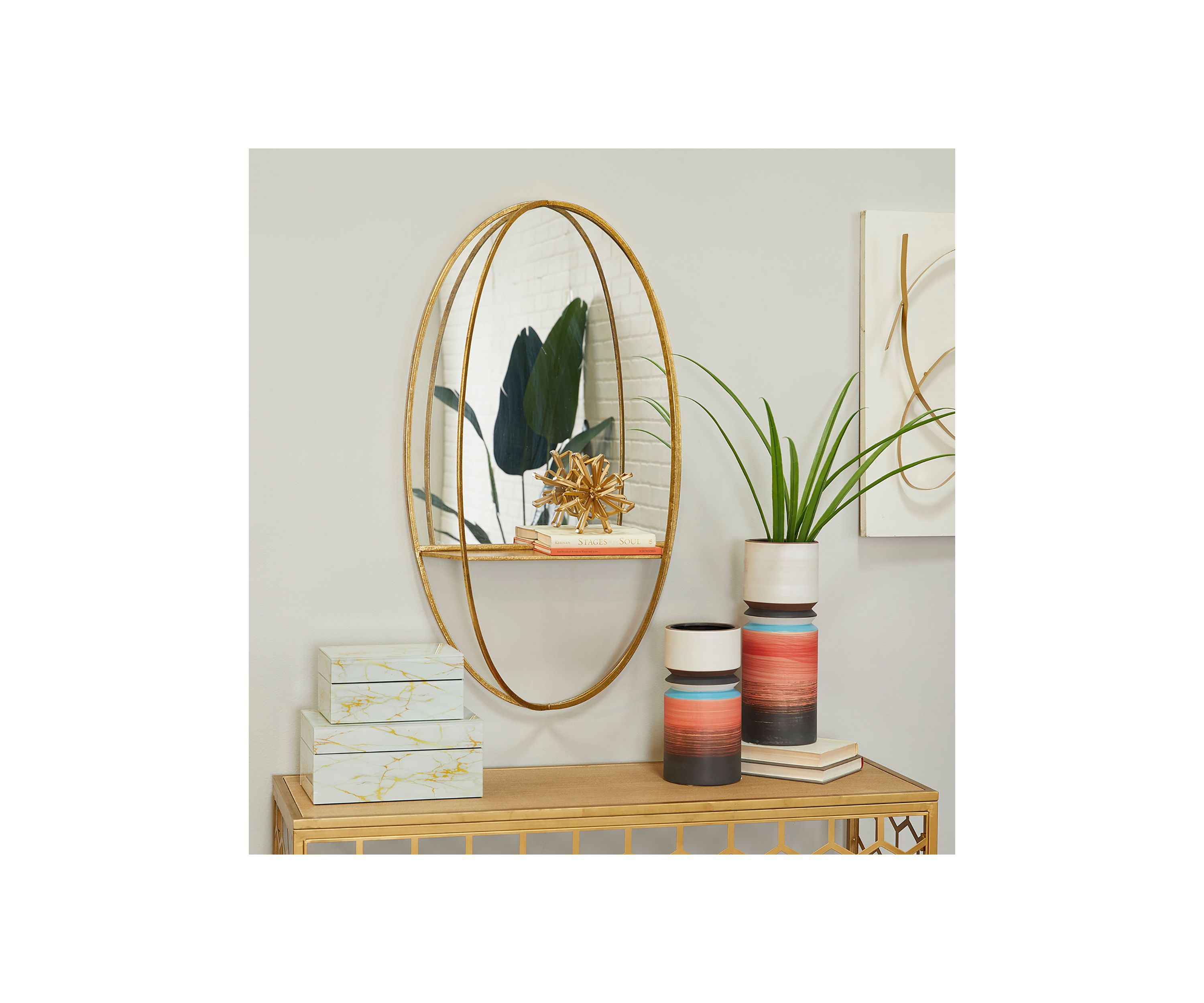 Glam Metal Wall Mirror