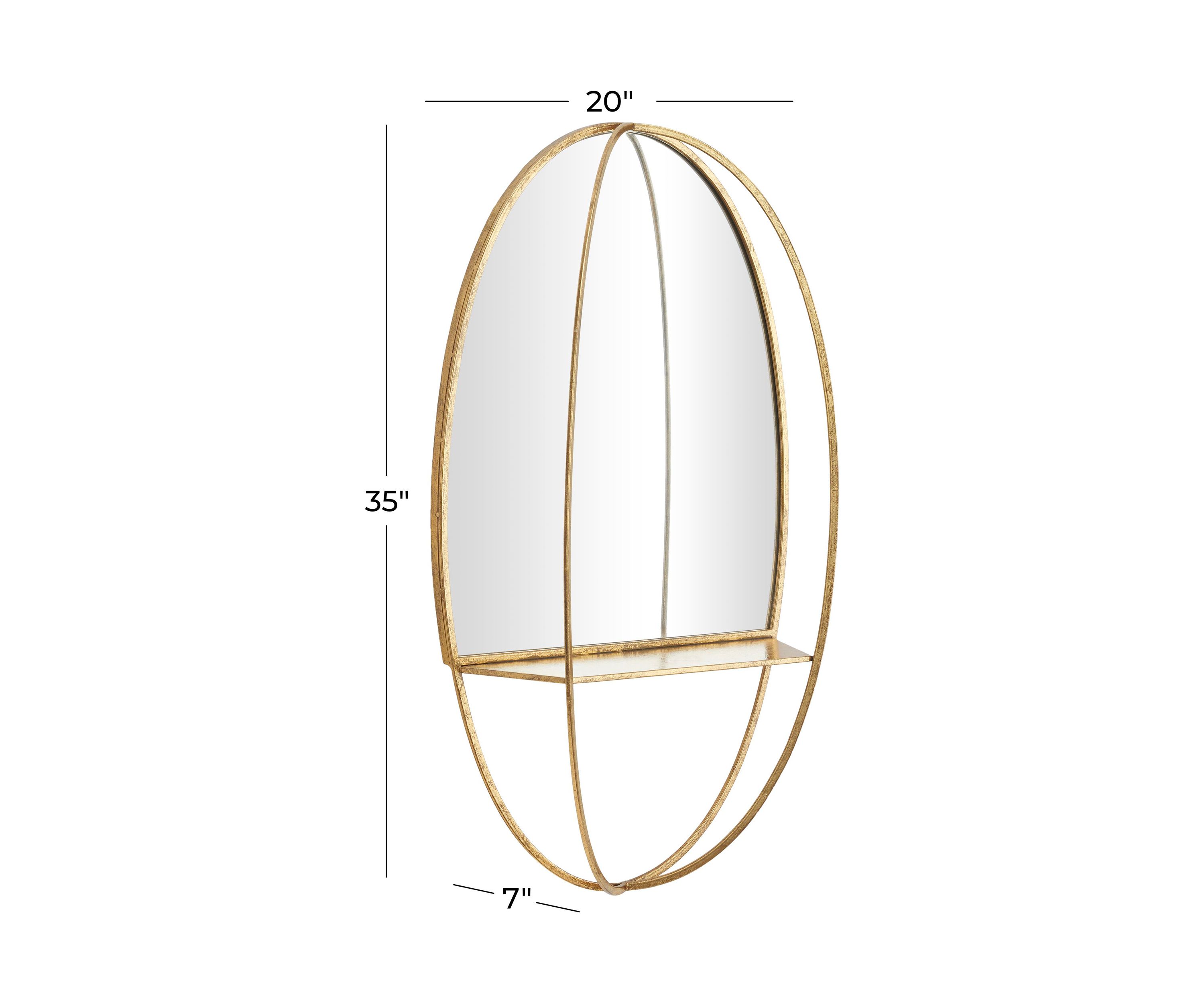 Glam Metal Wall Mirror