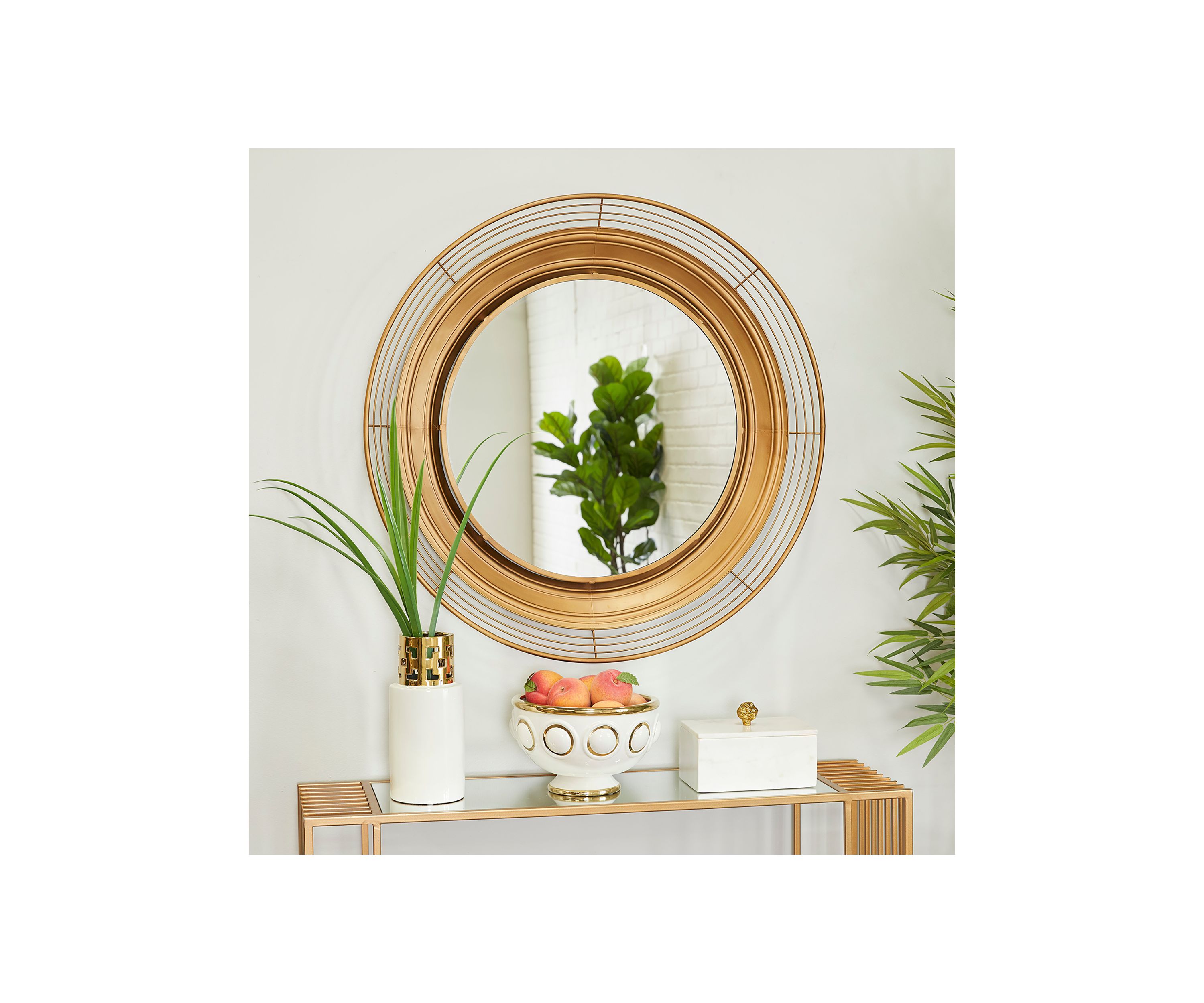 Bohemian Metal Wall Mirror