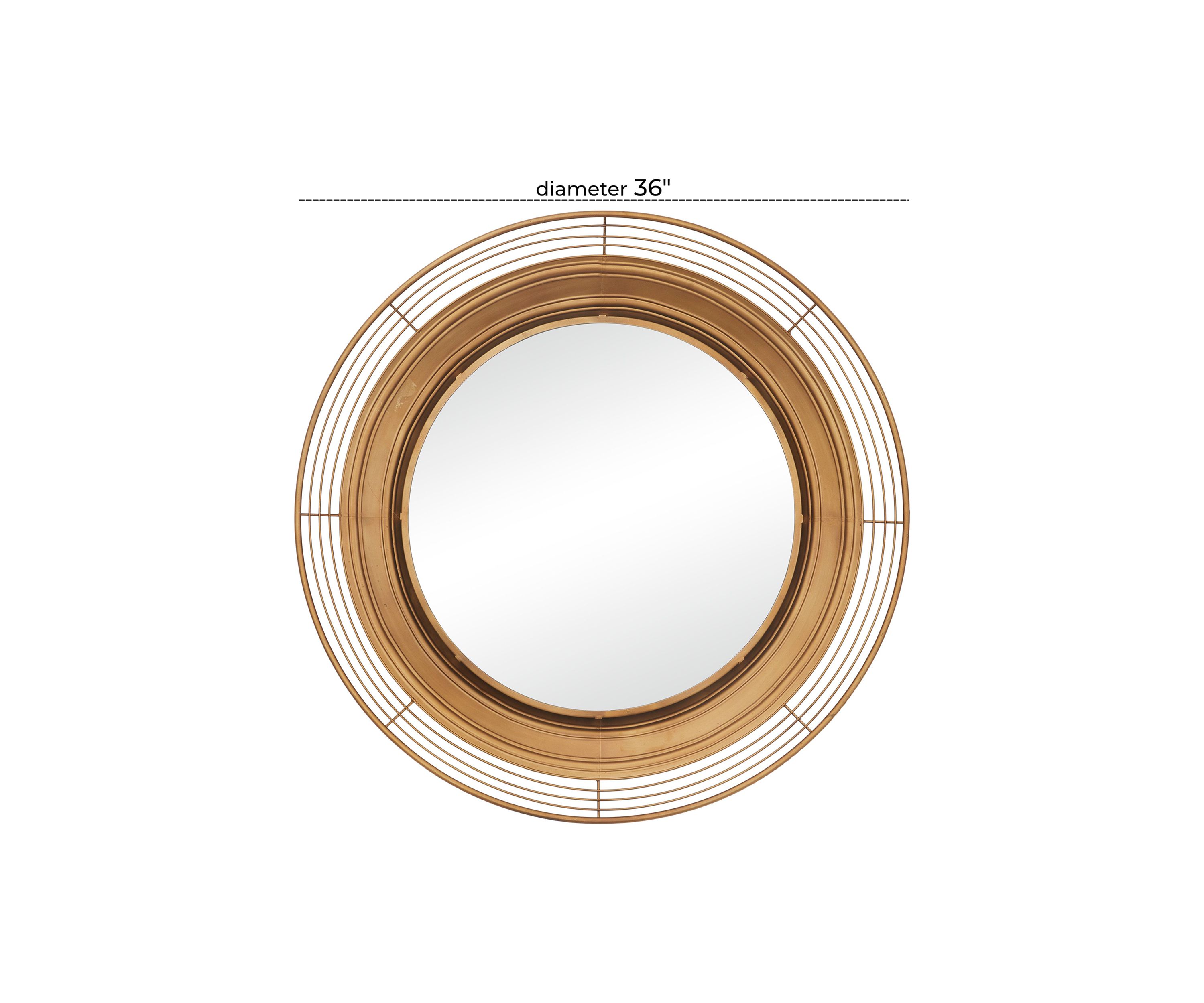 Bohemian Metal Wall Mirror