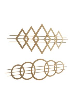 Contemporary Metal Wall Decor - Set of 2