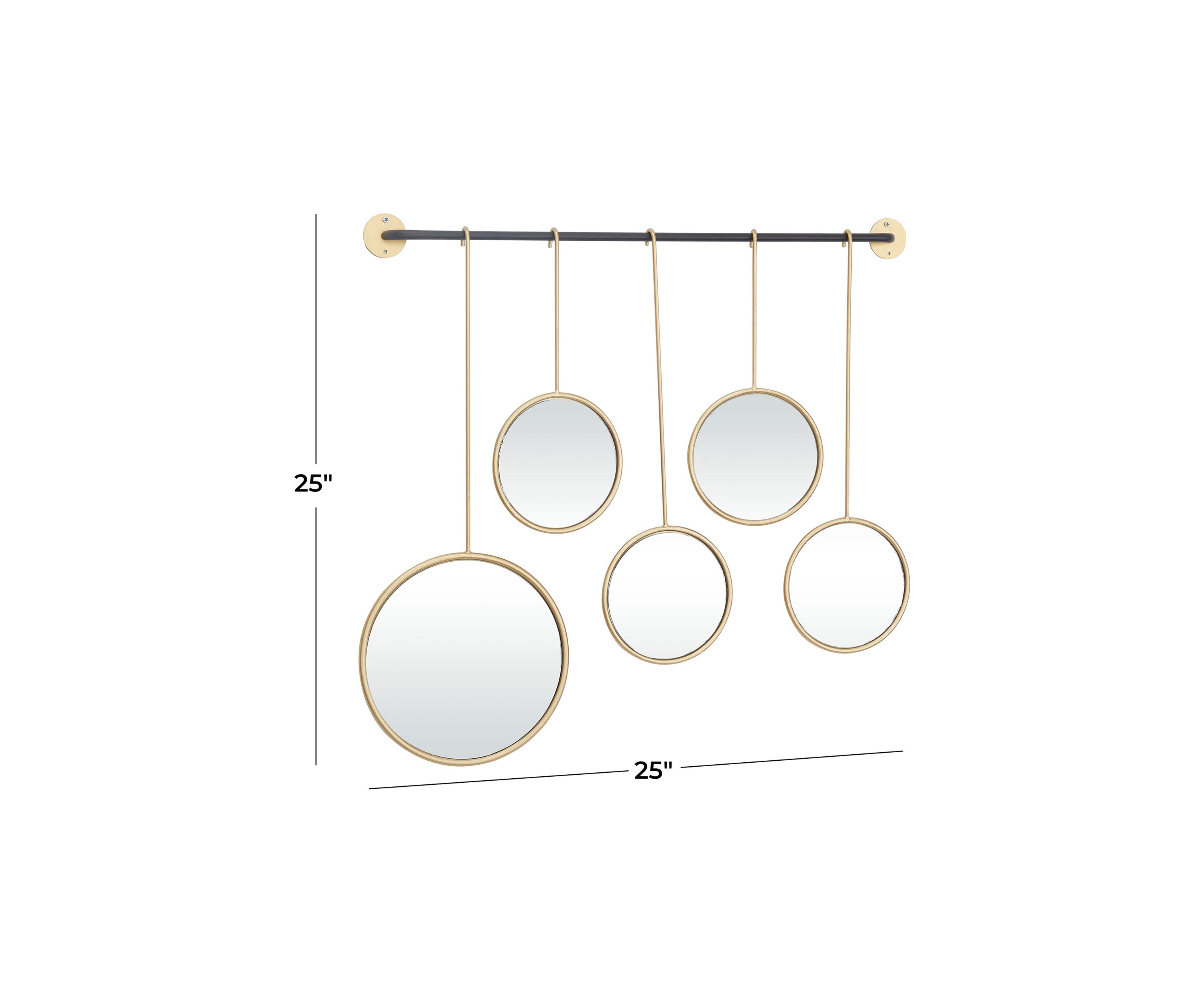 Contemporary Metal Wall Mirror