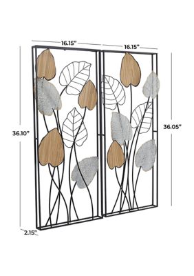 Modern Metal Wall Decor - Set of 2