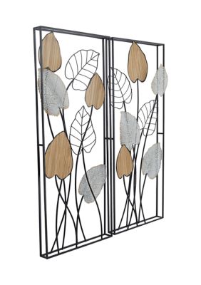 Modern Metal Wall Decor - Set of 2