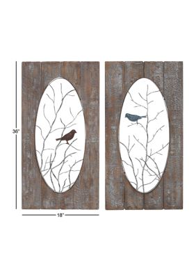 Rustic Wood Wall Decor - Set of 2