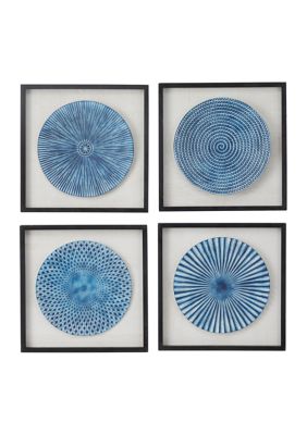 Coastal Wood Framed Wall Art - Set of 4