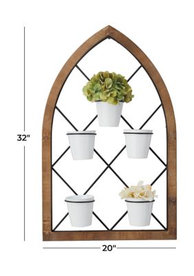 Traditional Wood Wall Planter