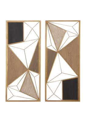 Modern Metal Wall Decor - Set of 2