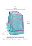 Kids Prints 2-in-1 Backpack & Insulated Lunch Bag - Mermaid