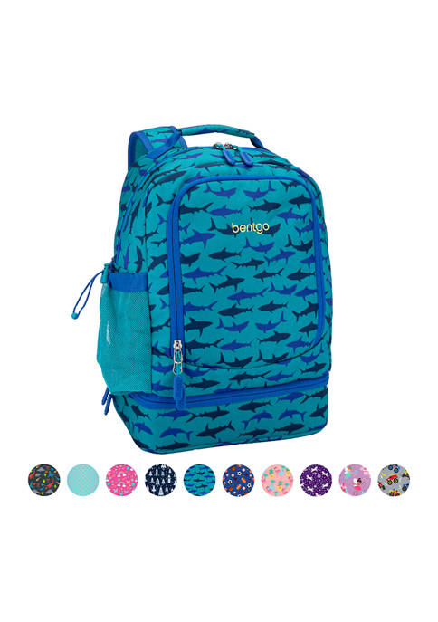 Kids Prints 2-in-1 Backpack & Insulated Lunch Bag - Shark